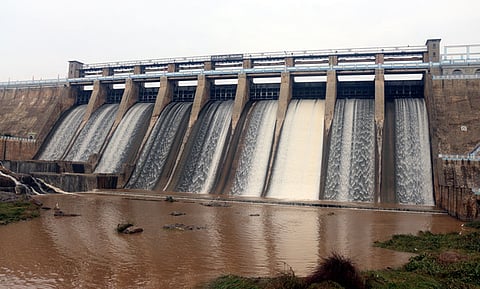A view of the Sathanur Dam in Tiruvannamalai