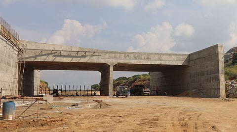 Tamil Nadu's first animal overpass bridge for the welfare of the animals living in Wavuthamalai Reserve Forest.