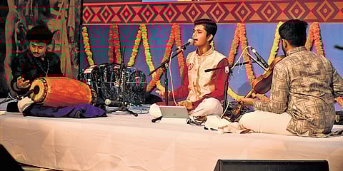 A Carnatic music recital at the three-day Sangeetha Neerajanam