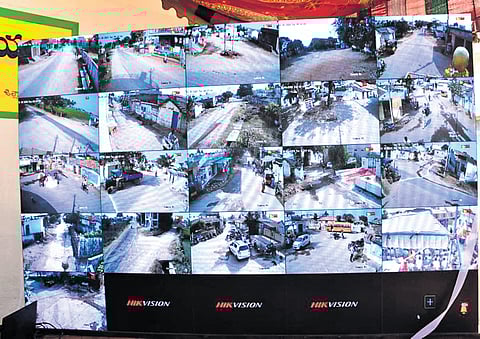 Police can monitor the footage from the high-tech CCTV cameras in real-time from a centralised control room in Sircilla