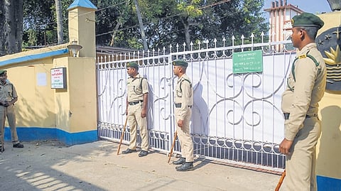 Security has been beefed up outside the Bangladesh Assistant High Commission in Agartala on Saturday, after its security was breached.