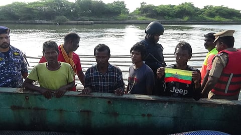 Indian Coast Guard apprehended Burmese fishers for allegedly crossing the International Maritime Boundary Line.