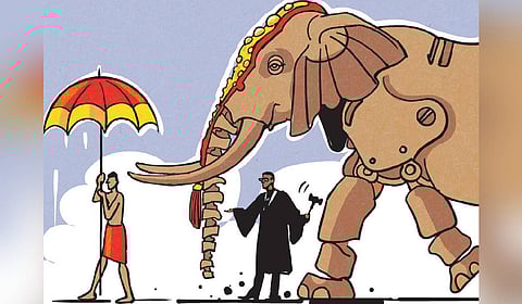 It’s time Kerala temples took
mercy on the plight of elephants