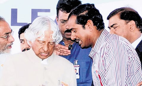 Sankara Rao received the National Best Teacher Award from former President Dr APJ Abdul Kalam in 2017