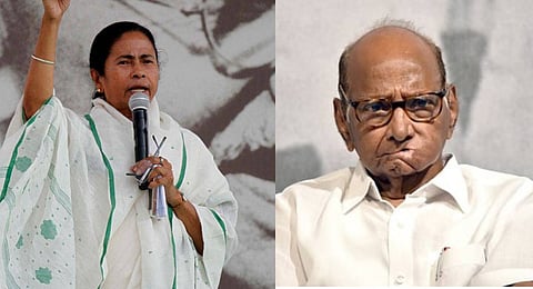 Mamata Banerjee (L) and Sharad Pawar (R)