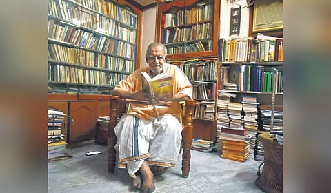 S Narayanan was honoured with the title ‘Navalar’ by Tamil poet and writer Kothamangalam Subbu.