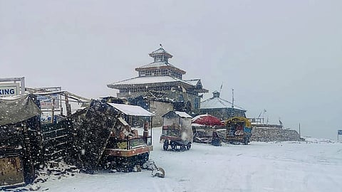 Snowfall at Peer ki Gali, in Shopian district of north Kashmir, Peer ki Gali is one of the 14 sites to be reopened.