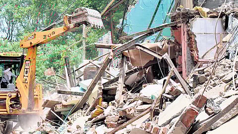 The plea alleged illegal dumping of construction and demolition debris.