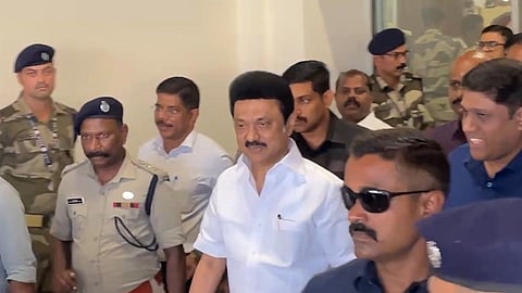 TN CM Stalin arrived at Kochi international airport at on Wednesday morning.