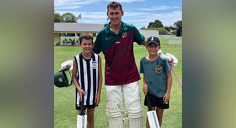 Maruns Labuschagne at his home club in Brisbane