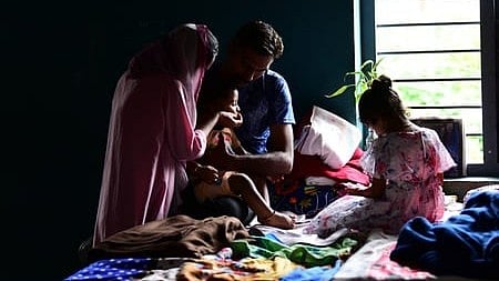 Image of relief camp used for representative purpose.