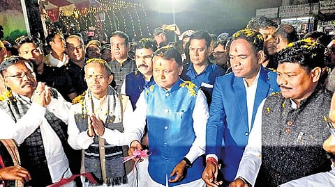 Chief Minister Mohan Charan Majhi and other guests inaugurating the festival