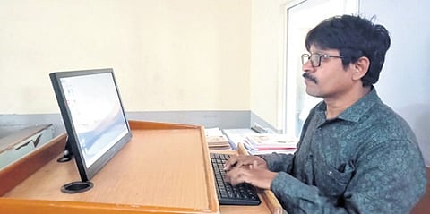 S Chittibabu was recognised by Wonder Book of Records for typing English alphabets in reverse in 2.65 seconds