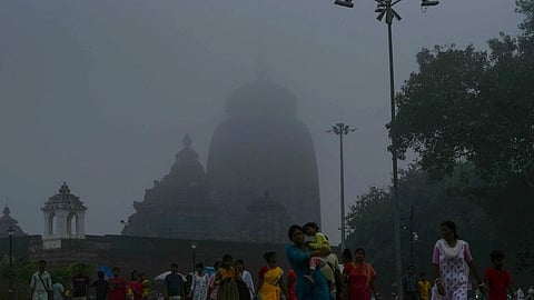The Lingaraj temple in Bhubaneshwar.
