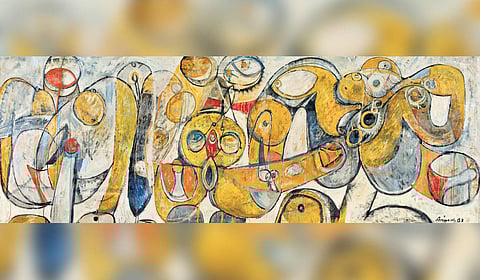 Avinash Chandra's works on show
at the exhibition