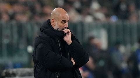 Manchester City's head coach Pep Guardiola.