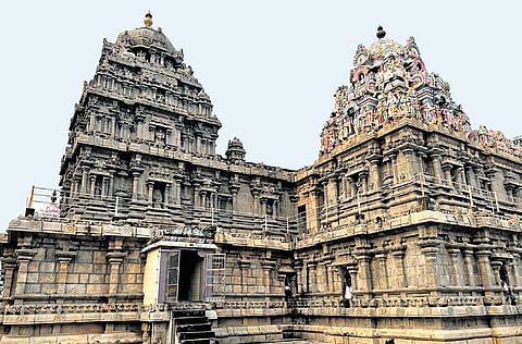 A celebrated Siva temple with many unique features