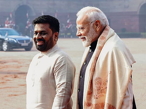 Sri Lankan President Dissanayake with Prime Minister Narendra Modi