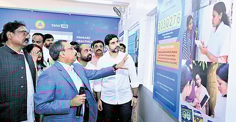 Girish Krishnamurthy, Managing Director and CEO of Tata MD, led the delegation through DiNC’s use cases in Reproductive and Child Health, Non-Communicable Disease (NCD) management, and Mental Health coordination.