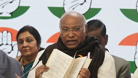 Congress president Mallikarjun Kharge.
