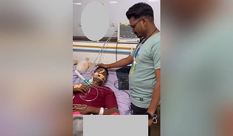 Family members in the video were heard praising the Bhuva, asserting that his ritual saved their relative’s life.