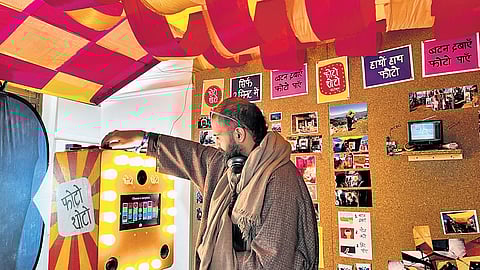 A talking photo-booth