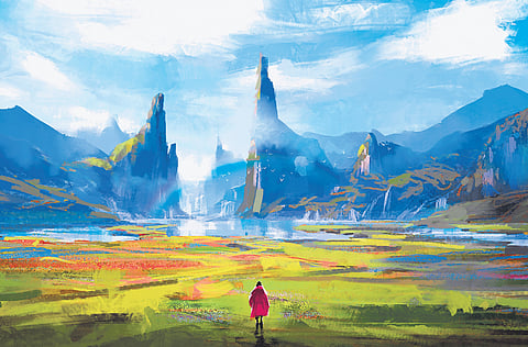 This novel brings to readers the world of the author that has charmed his audience for decades