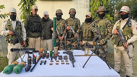 Security forces recover weapons, ammunition in Imphal East; Image used for representative purposes
