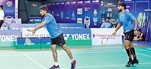 Top seeds Naveen P and Lokesh V had to dig deep to cross the semifinal hurdle