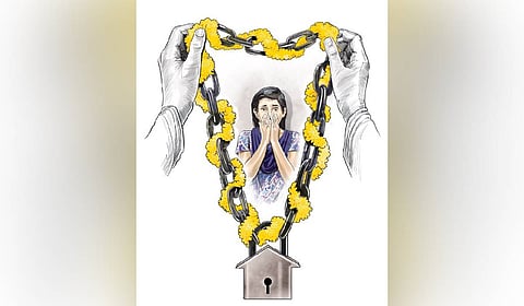 Image of child marriage used for representative purpose.