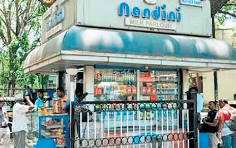 A Nandini milk outlet