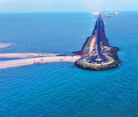 Last road of India in Dhanushkodi