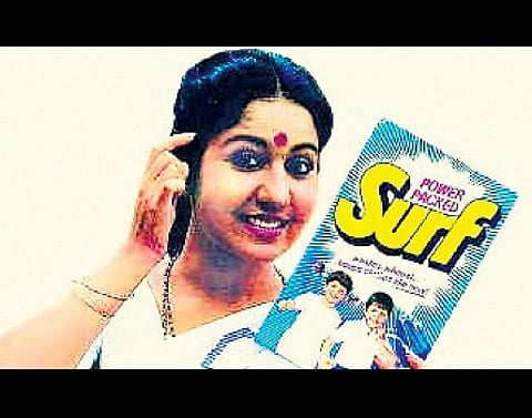 With her big red bindi and starched white sari, Lalita bhabhi became a household name promoting Surf