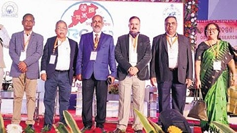 Vice-chancellor of Central University of Jharkhand, Prof. Kshiti Bhusan Das was the guest of honour and Prof Santosh Kumar Tripathy, vice-chancellor of FM University was the president.