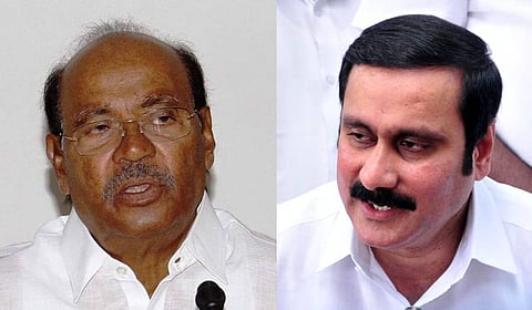 The senior Ramadoss (L) and Anbumani Ramadoss (R)