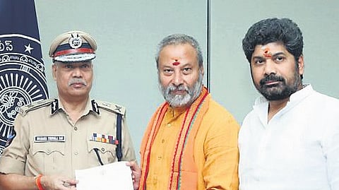 BJP delegation met Director General of Police Ch Dwaraka Tirumala Rao and filed a complaint