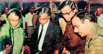 Prahlada Ramarao with the former prime minister of India, Indira Gandhi, and the former president of India, Dr APJ Abdul Kalam