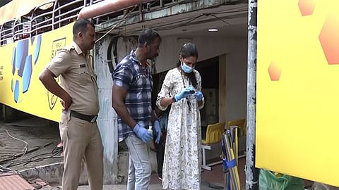 Forensic, police, and fire teams investigate MLA Uma Thomas's fall in Kochi.