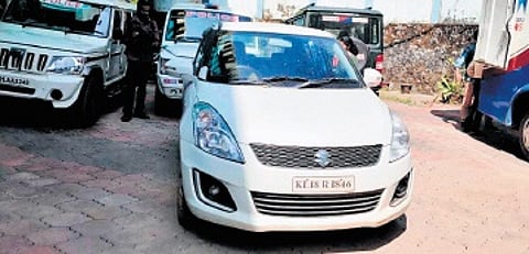 The Swift car involved in the accident.