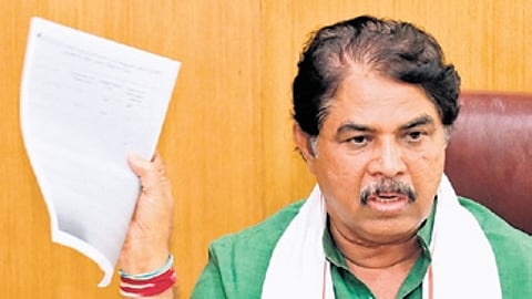 Leader of Opposition at Assembly R Ashoka addresses the media at the BJP office in Bengaluru on Thursday