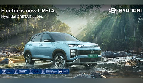 The advertisement for the Electric Creta.
