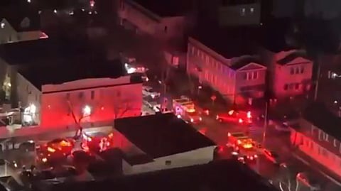 Footage shared on Citizen App showed a large police and ambulance presence outside the club. Amazura.