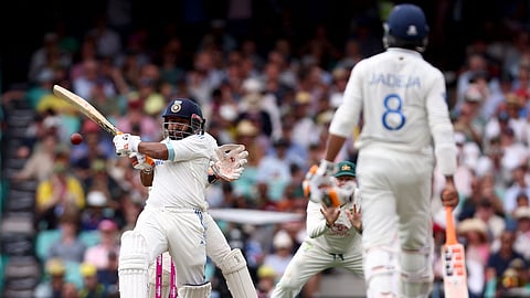 Rishabh Pant in action on Friday at Sydney Cricket Ground.