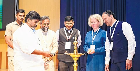Deputy Chief Minister Mallu Bhatti Vikramarka inaugurates the Australia-India critical minerals workshop at IIT-Hyderabad on Friday