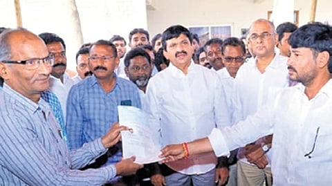 The minister visited Kusumanchi mandal in the Palair constituency and distributed CMRF cheques to the beneficiaries.