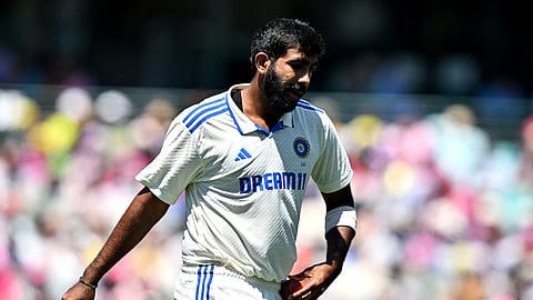 India's Jasprit Bumrah prepares to bowl on day two of the fifth Test match between Australia and India at the Sydney Cricket Ground on January 4, 2025.