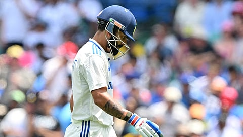 India's Virat Kohli walks off the field after his dismissal during day one of the fifth Test match between Australia and India at the Sydney Cricket Ground on January 3, 2025.