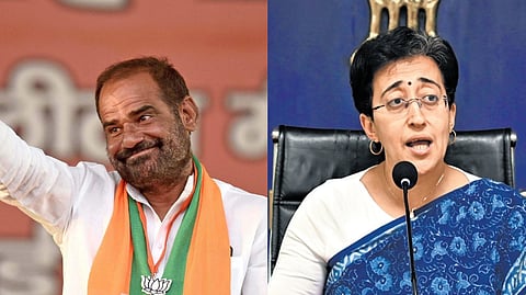 Former BJP MP Ramesh Bidhuri, Delhi Chief Minister Atishi