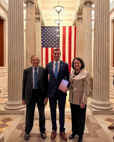 US Congressman Suhas Subramanyam takes his oath on Bhagavad Gita