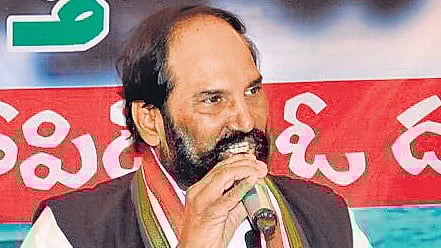 Irrigation Minister N Uttam Kumar Reddy